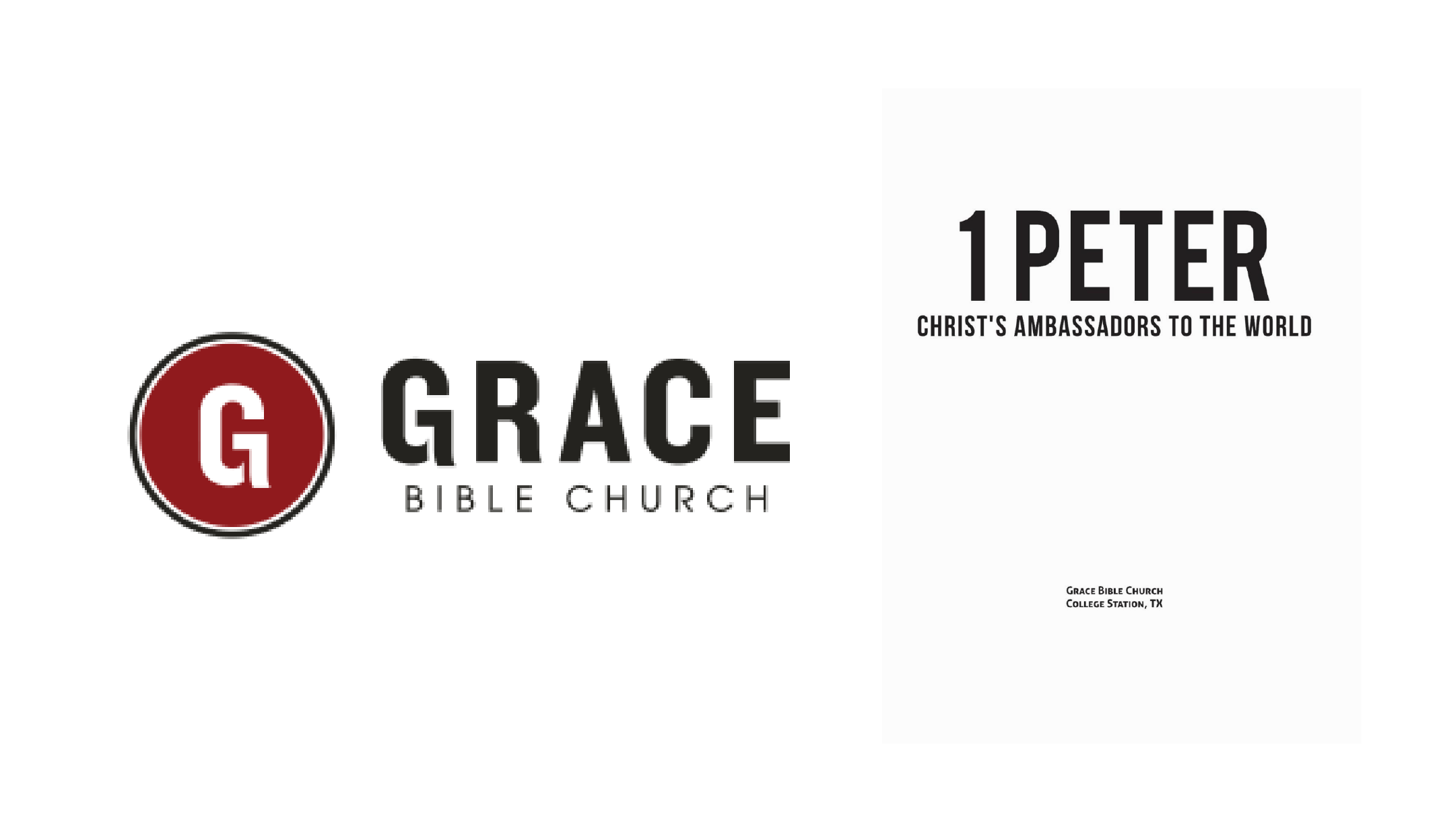 1 Peter – Christ’s Ambassador’s to the World